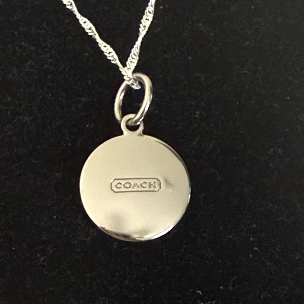 Coach charm Silver Chain Necklace final price - Picture 4 of 4